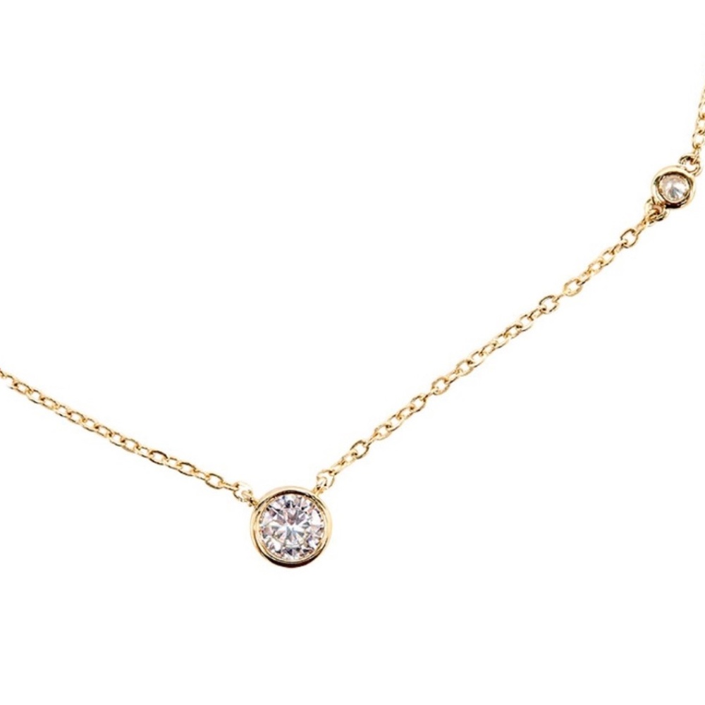 KENNETH JAY LANE Round Bezel Necklace